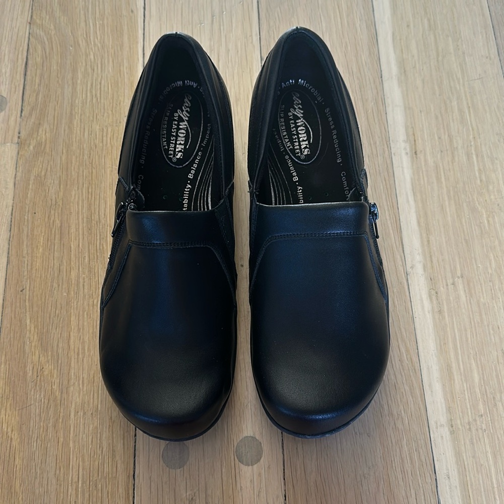 Black shoes worn once